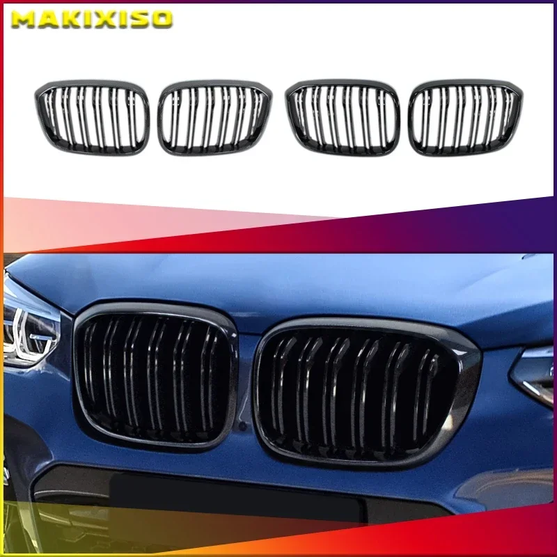

Передняя решетка, почечный гриль, двойная планка для BMW 3 4 X3 X4 G01 G02 G08 18-21, высококачественные гоночные грили, аксессуары для стайлинга автомобилей