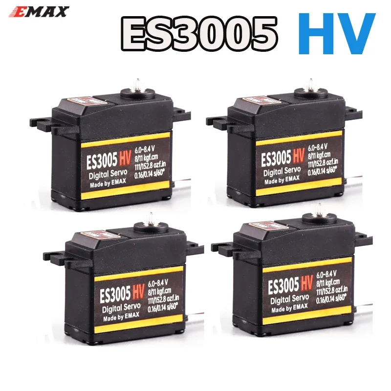 

EMAX ES3005 HV ES3005HV Универсальный высоковольтный цифровой сервопривод с металлической шестерней 43 г для деталей вертолета с фиксированным крылом 450 550