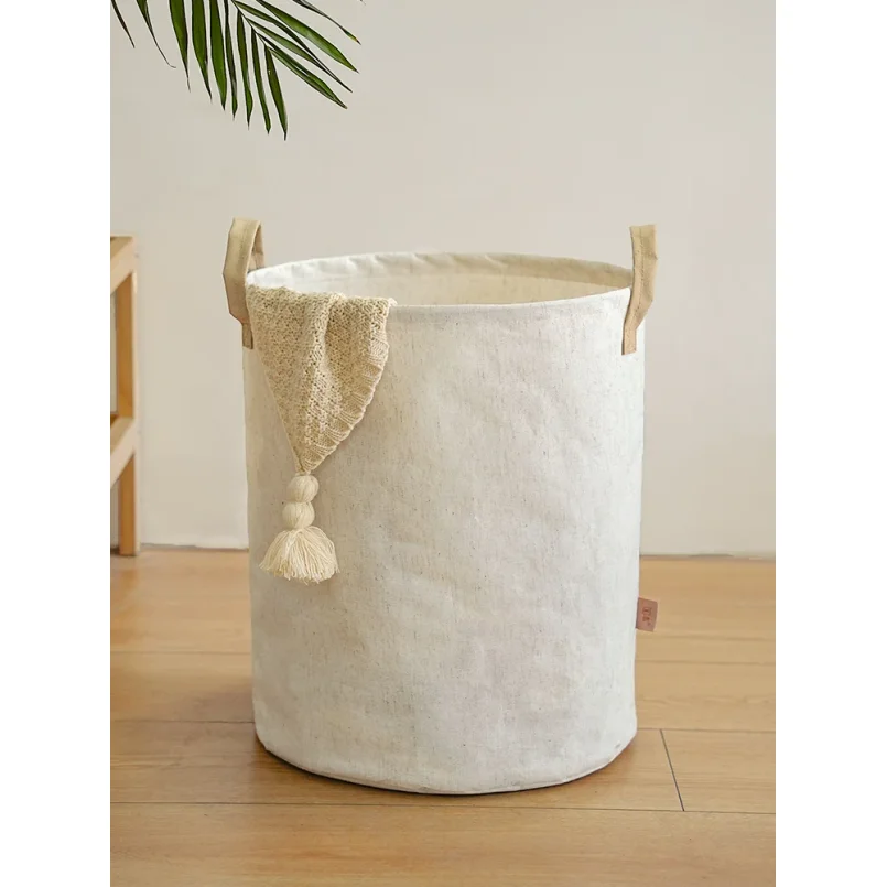 

5PCS Foldable Fabric Laundry Basket Home Use Dirty Clothes Hamper Toy Storage Basket Wash Tub Bedroom Utility Storage Basket