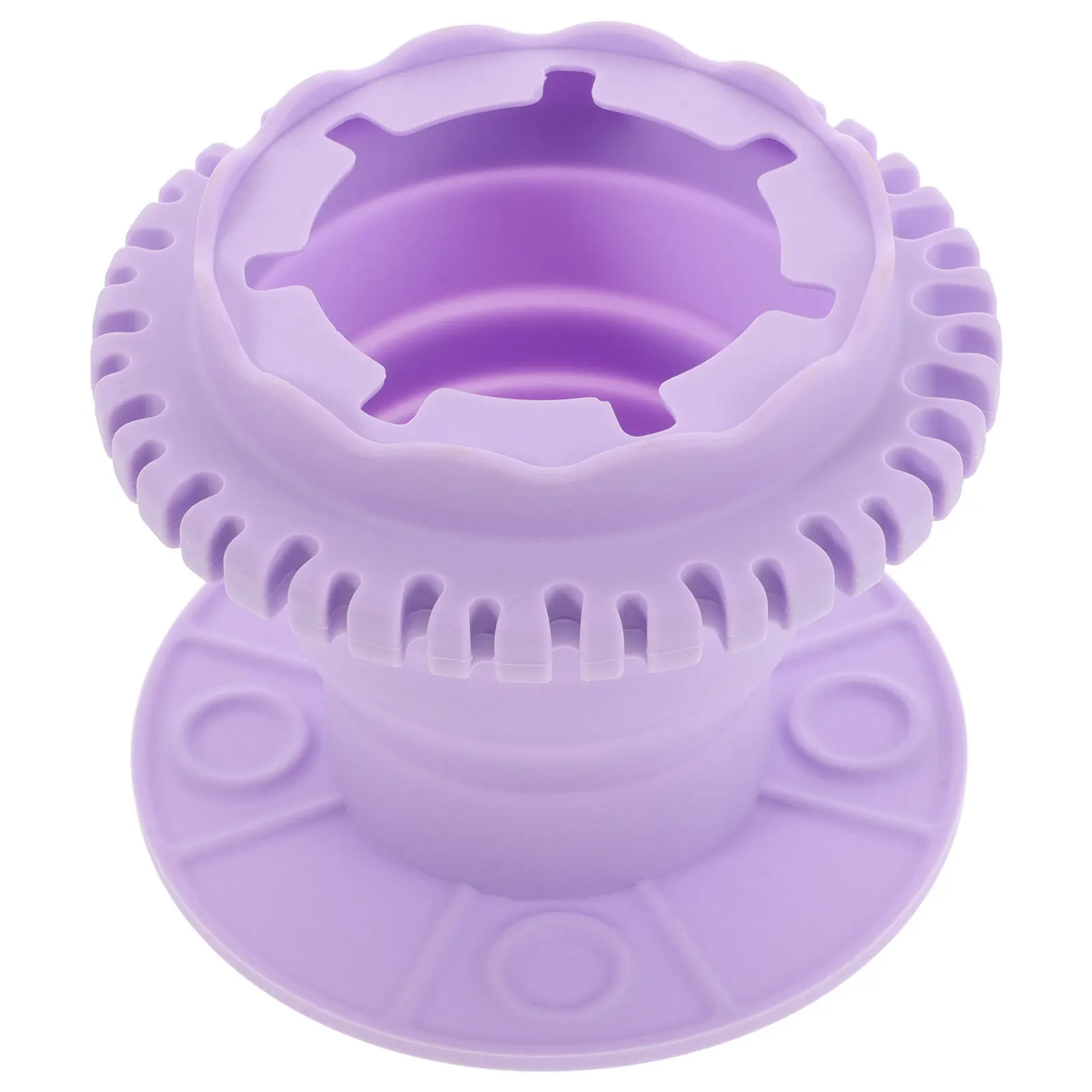 

Painting Brush Cleaner Purple Silicone Makeup Brush Holder Storage Cup for Easy Washing Drying Makeup Cleaning Cup
