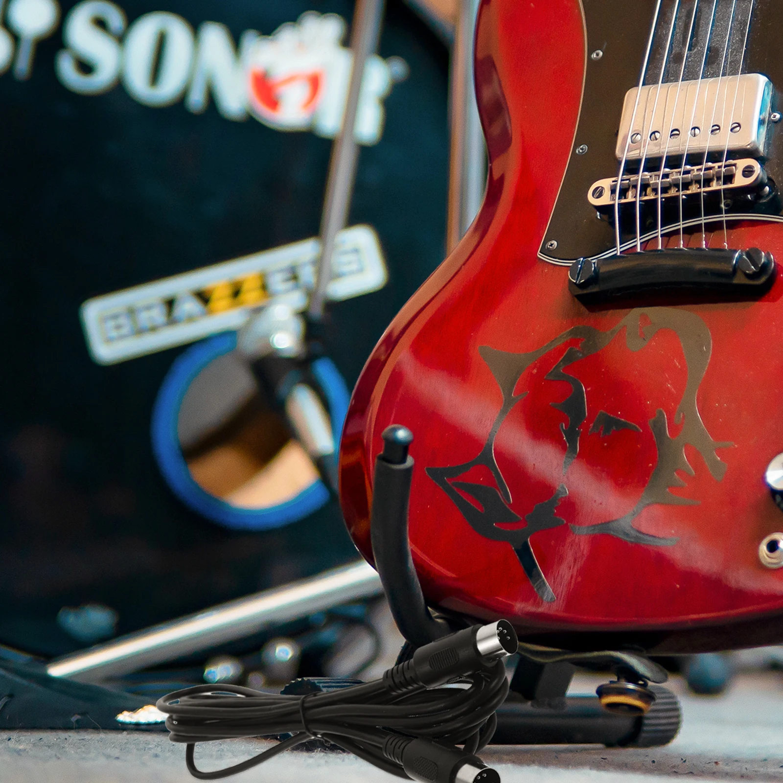 4Pcs Cable 3M Midi …