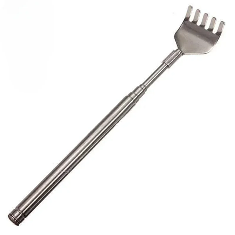 

1 pcs Hot Portable Stainless Steel Telescopic Pen ClipTelescopic Back Scratcher Itch Scratch Tool adjustable 18cm-53cm