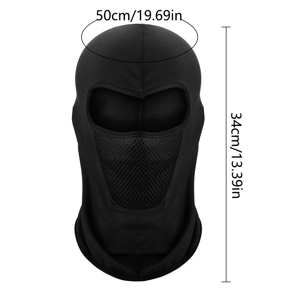 Prodyšné pletivo motocykl balaclava větruodolná UV ochrana opalovací krém obličej maska stretchable chladící plný obličej obal sportovní