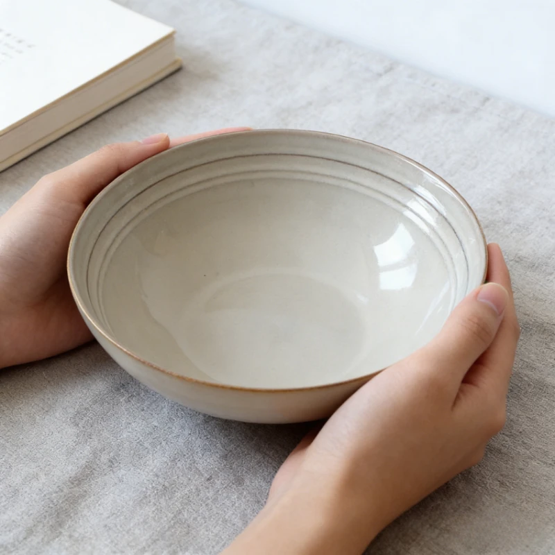 

Винтажная керамическая миска для дома, креативная персонализированная большая суповая миска, миска для лапши, салатница, фруктовница, сервировочные миски для дома