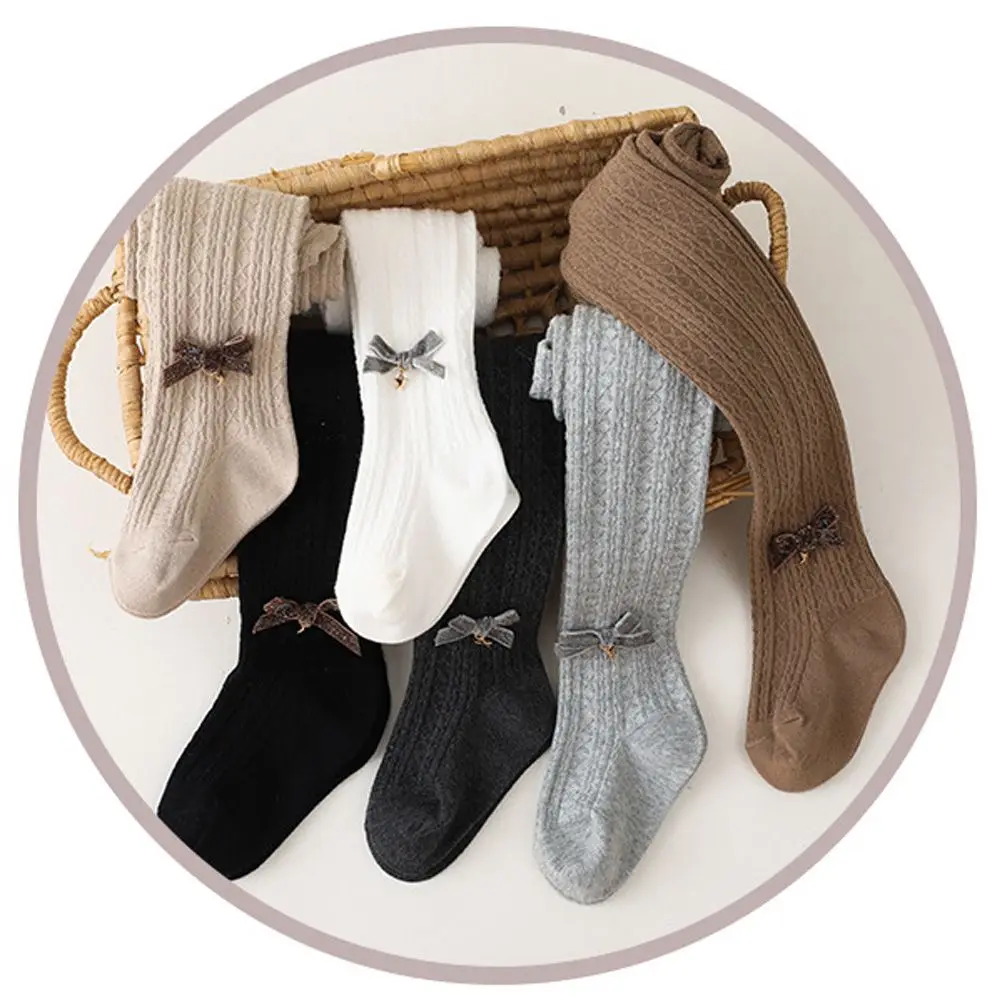 

Solid Color Boy Girls Autumn Winter Toddler Leggings Knitted Warm Stocking Pants Newborn Pantyhose Baby Cotton Tights