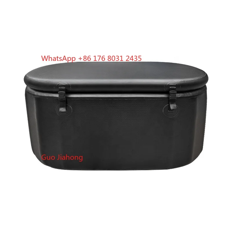 حوض استحمام ثلج قابل للنفخ من مادة PVC عالي الجودة مع غطاء مضخة مبرد يغرق بارد للاستخدام في حمام السباحة للاستخدام في الهواء الطلق قماش بغرز متدلية