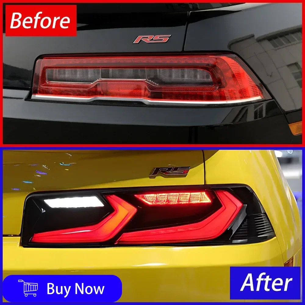 For Chevrolet Camaro 2014-2020 Car Taillights Assembly Auto Rear Back Lamps Upgrade LED Highlight Blink Tail Lamps Accessories