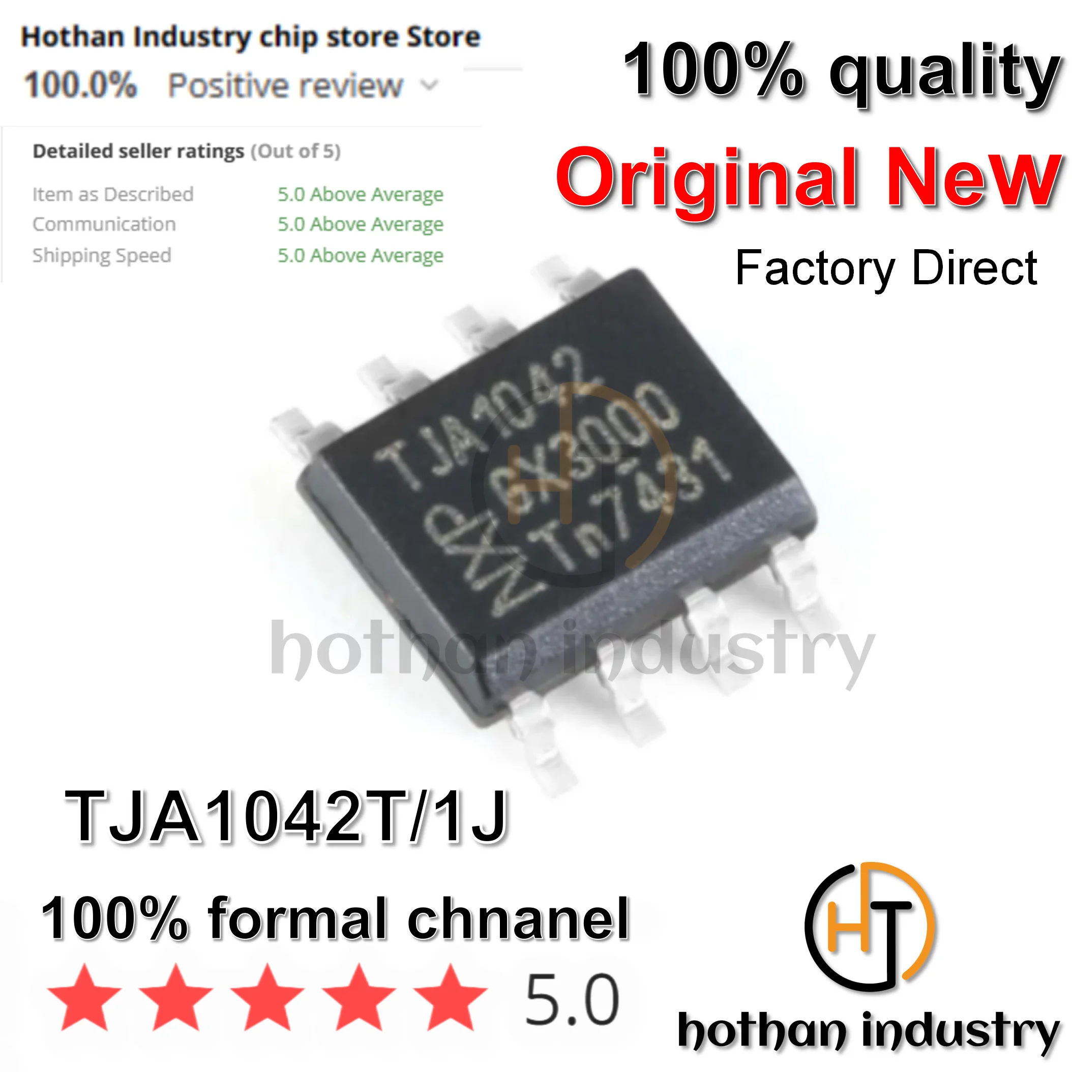 (10-100PCS) 100% NEW TJA1042T/1J TJA1042 CAN Interface IC High-speed CAN transceiver