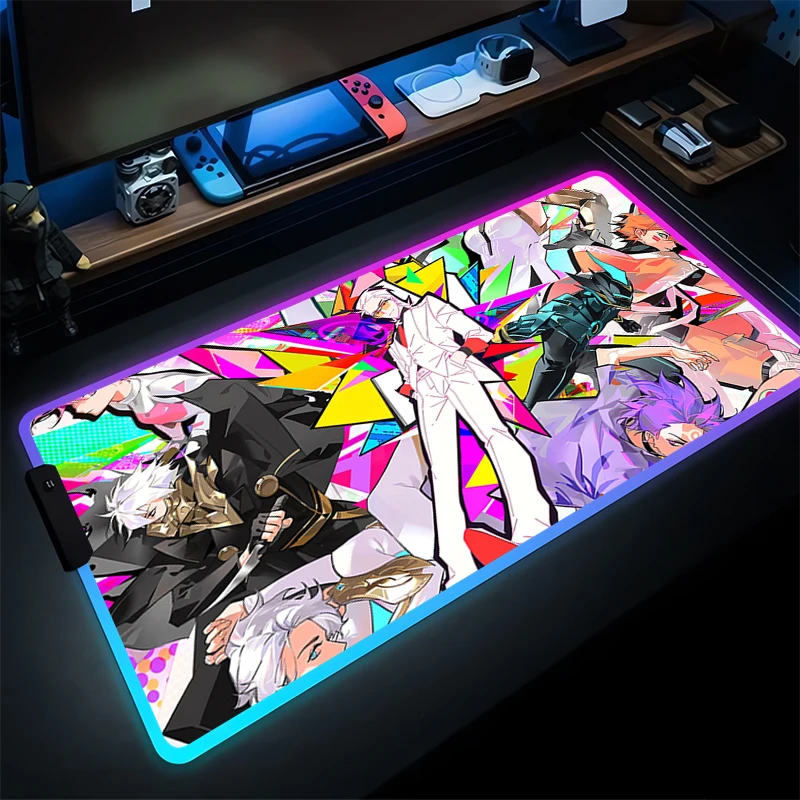 

RGB Mouse Pad Game Rubber Mini PC Anime Keyboard Pad LED Laptop Computer Speed To Be Hero X Desk Mat Gaming Acessories Mousepad