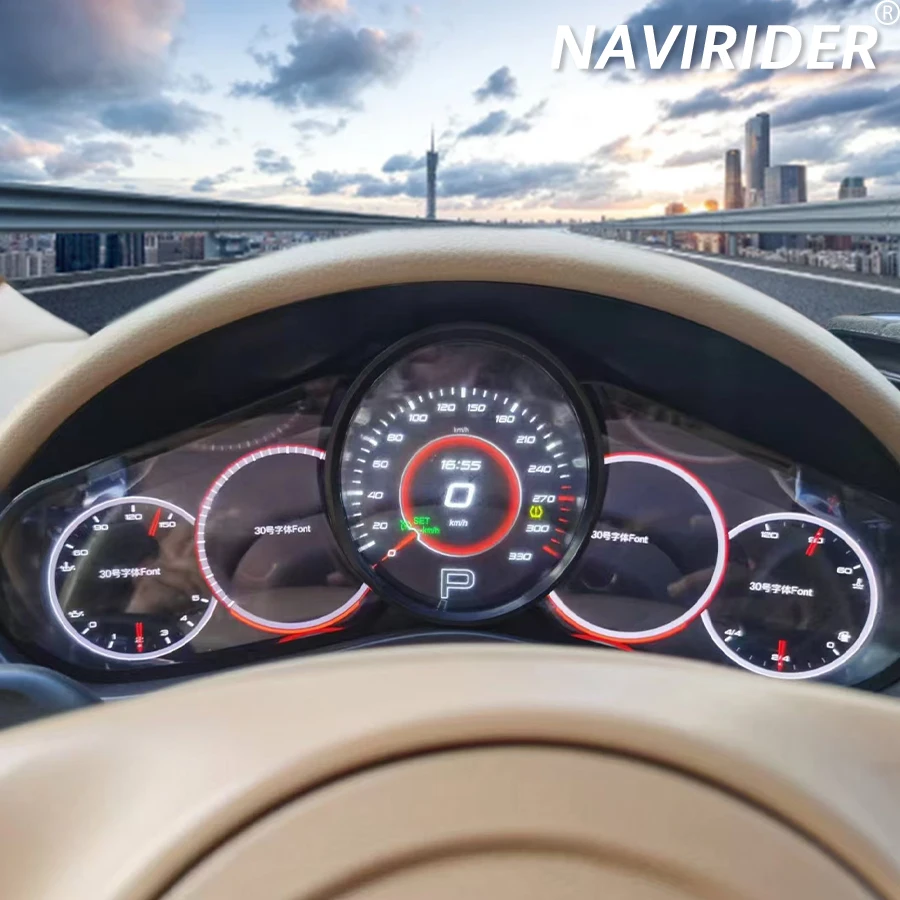 Обновленная цифровая приборная панель HD Virtual Cockpit для Porsche Cayenne 2010-2016, ЖК-дисплей, спидометр, Plug and Play, стильный дизайн.