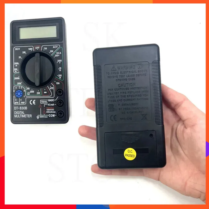 

DT830B цифровой мультиметр переменного/постоянного тока с ЖК-дисплеем 750/1000 В, вольтметр, амперметр, тестер Ом, мини-ручной мини-метр высокой безопасности, цифровой мультиметр