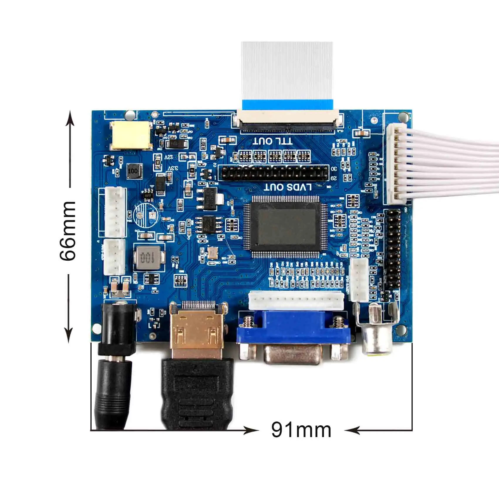 Vssdisplay 9 "at090tn10 800x480 Verhältnis TFT-LCD Bildschirm mit HD-MI vga 2av lcd Controller-Karte für industrielle Displays