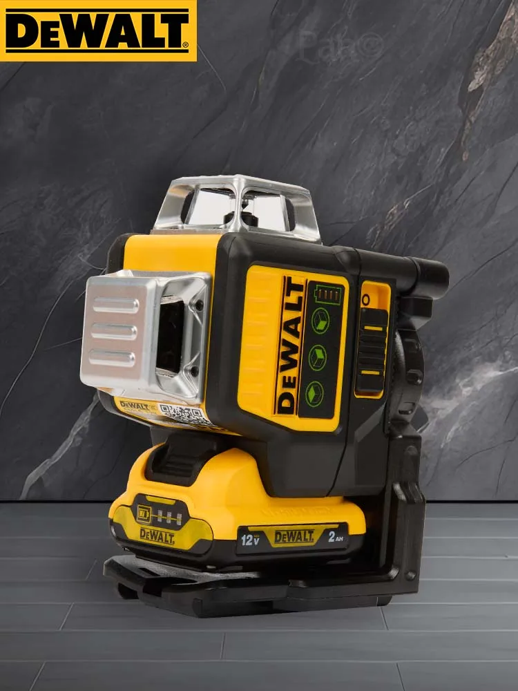 Dewalt DW089LG 3 Sides*360 Degree Vertical Lines Laser Level Horizontal Green Light Level Meter Outdoor 12V Lithium Battery