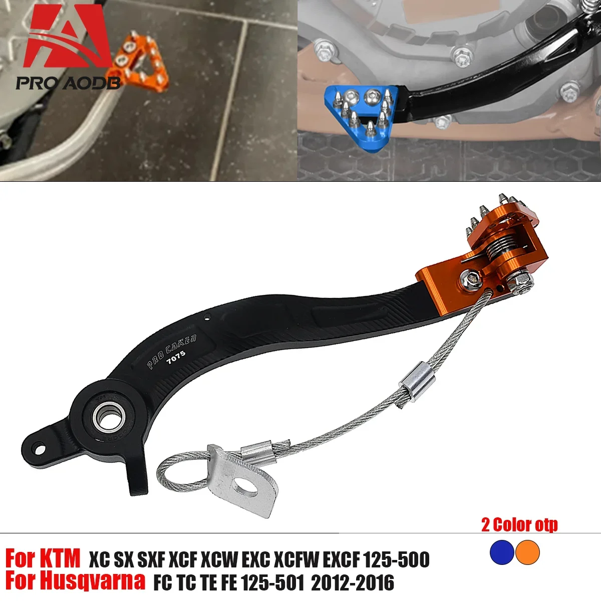 

For KTM SX SXF EXC EXC-F XC XCF XCW XCF-W 125-500 For Husqvarna TC TE FC FE 2008-2016 Professional Motocross CNC Brake Peda