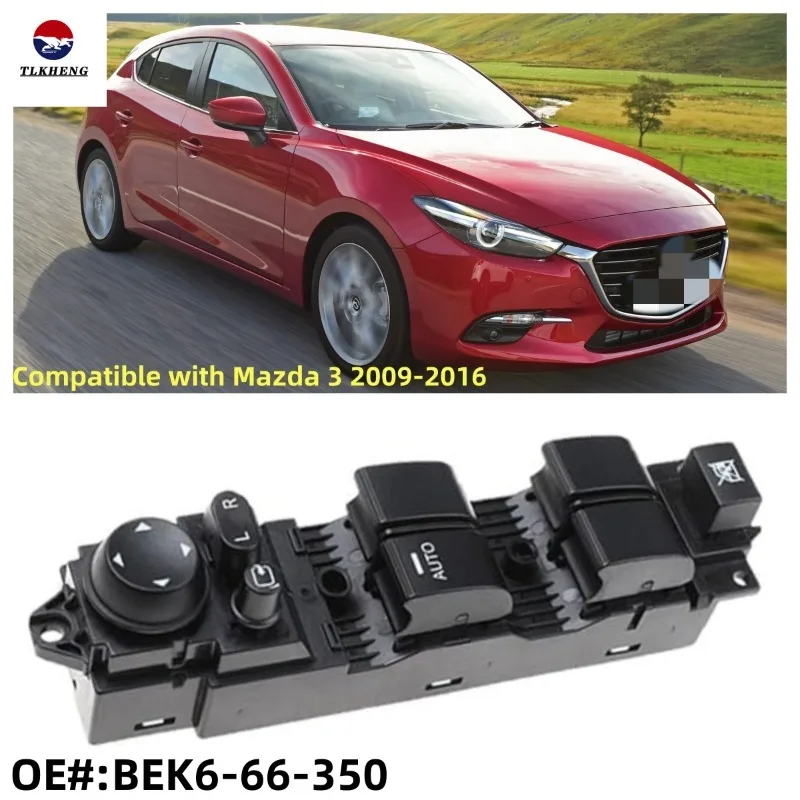 

BEK6-66-350 Power Window Control Switch Car window Lifter Switch for Compatible with Mazda 3 2009-2016