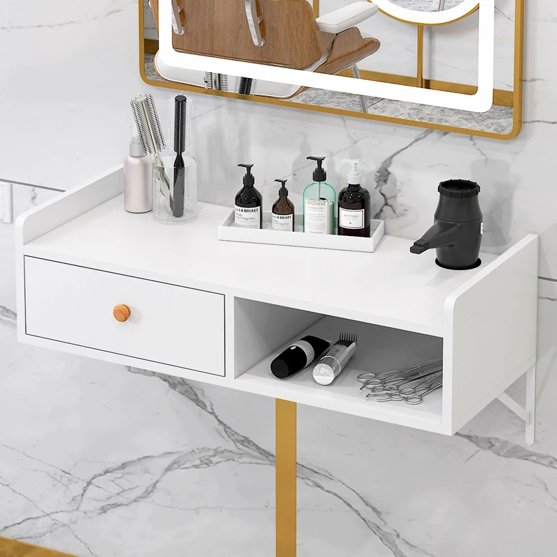 

Wall-mounted barber shop small cabinet Multifunctional hair salon special tool table Perming and dyeing tool cabinet Hair salon