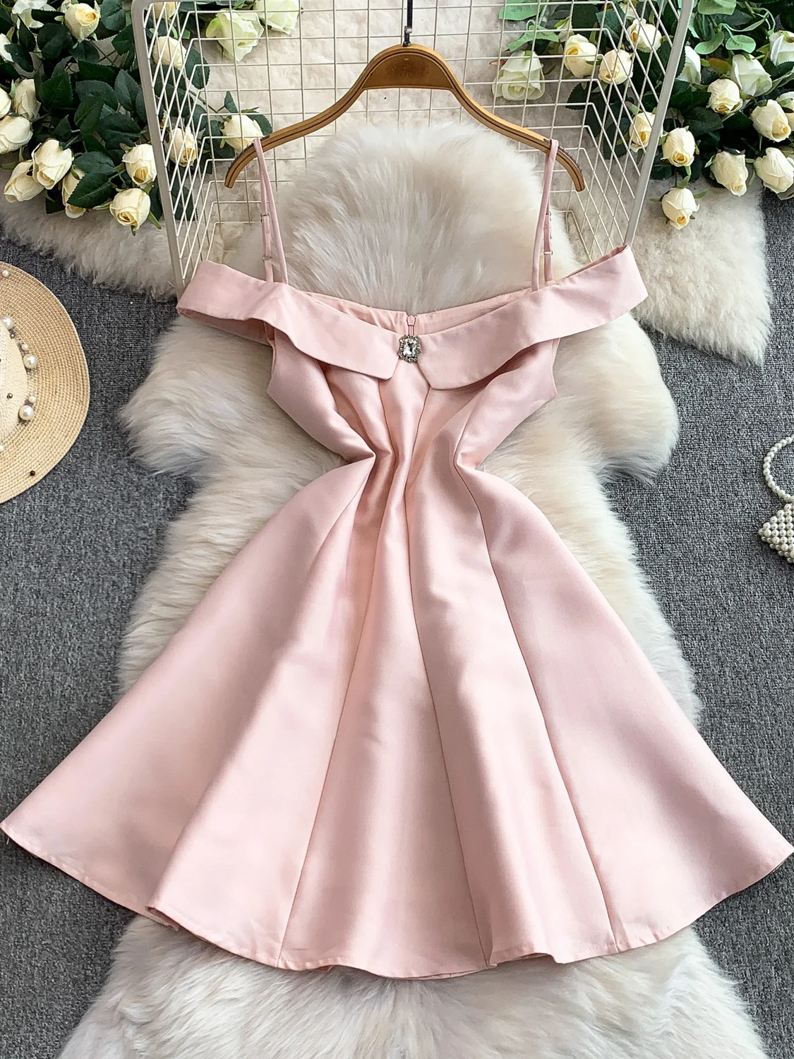 Ele حزام واحد Dr المرأة الخريف الشتاء الاسمية عيد ميلاد جمع ثوب عالية الخصر ألف خط تنورة No-Sve Bodycon #1