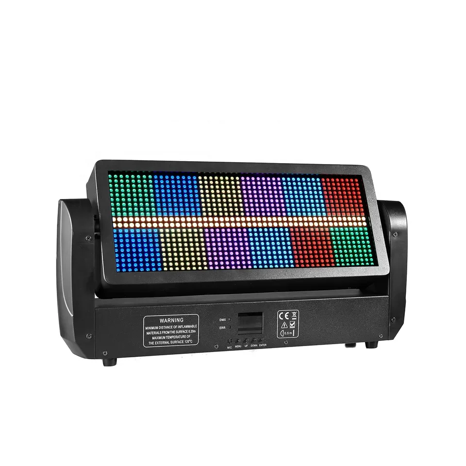 （Minimum purchase quantity 2）New Style Fullcolor Pixel Dj Flash Light DMX512 12 Segments RGBW Moving Head Stage Strobe Light