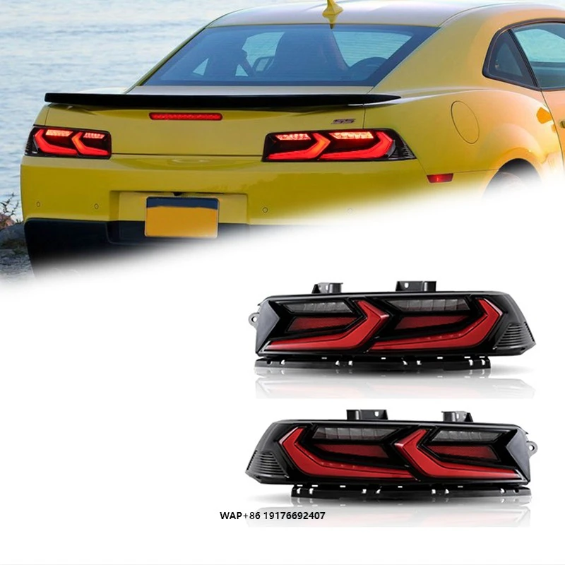 

FT Car Lights ForChevrolet Camaro C8 Taillights 2014-2015 LED Tail Lamp Dynamic Turn Signal Light Car Taillights Assembly