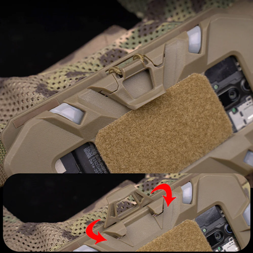 Portacellulare militare Tactical MOLLE scheda di navigazione pieghevole Chest Map Case pannello di amministrazione attrezzature softair Gear Outdoor