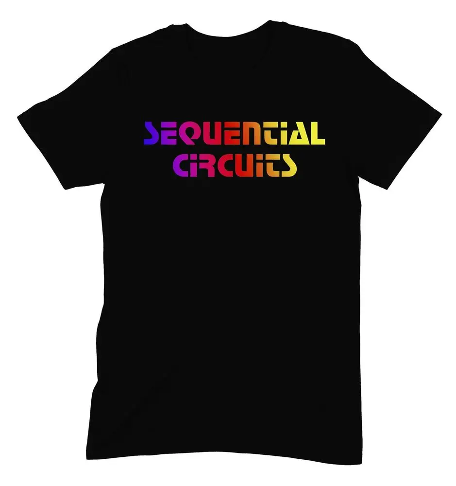 Sequential Circuits Logo T Shirt - Retro Vintage Synth Prophet Pro One Cotton Luxury brand vintage oversized