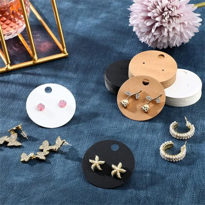 100PCS Earring Display Cards for Small Business Packaging