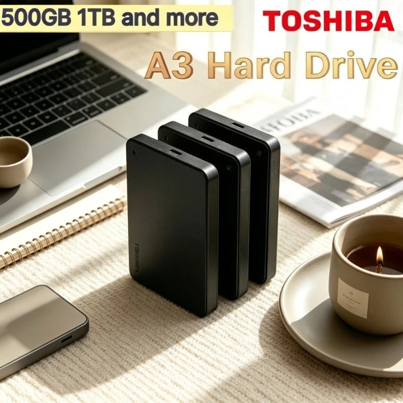 For Toshiba A3 Portable External Hard Drive Large Capacity Storage Disk For Laptop Desktop Notebook Mac Mobile Phone Data Backup