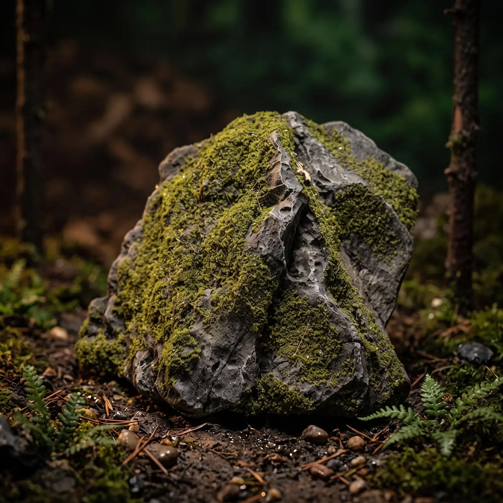 Simulated Landscape Rock Lifelike Faux Rock with Lichen Artificial Stone with Lichen Weather-Resistant Low Maintenance