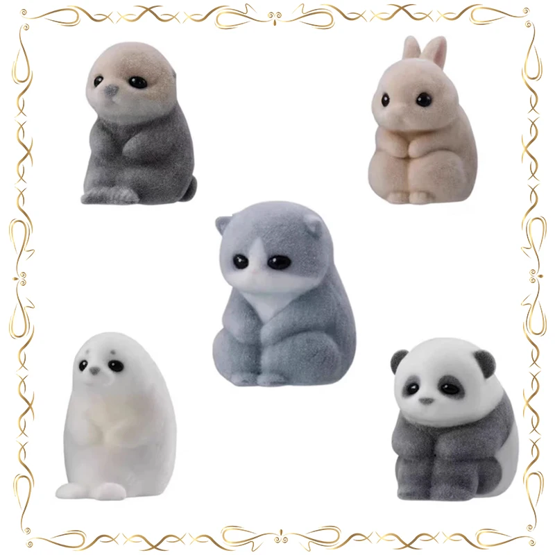 

Animal Babies Gashapon Otter Seal Action Figure Cute Cartoon Originality Delicate Daydreaming Style Desktop Collect Ornaments