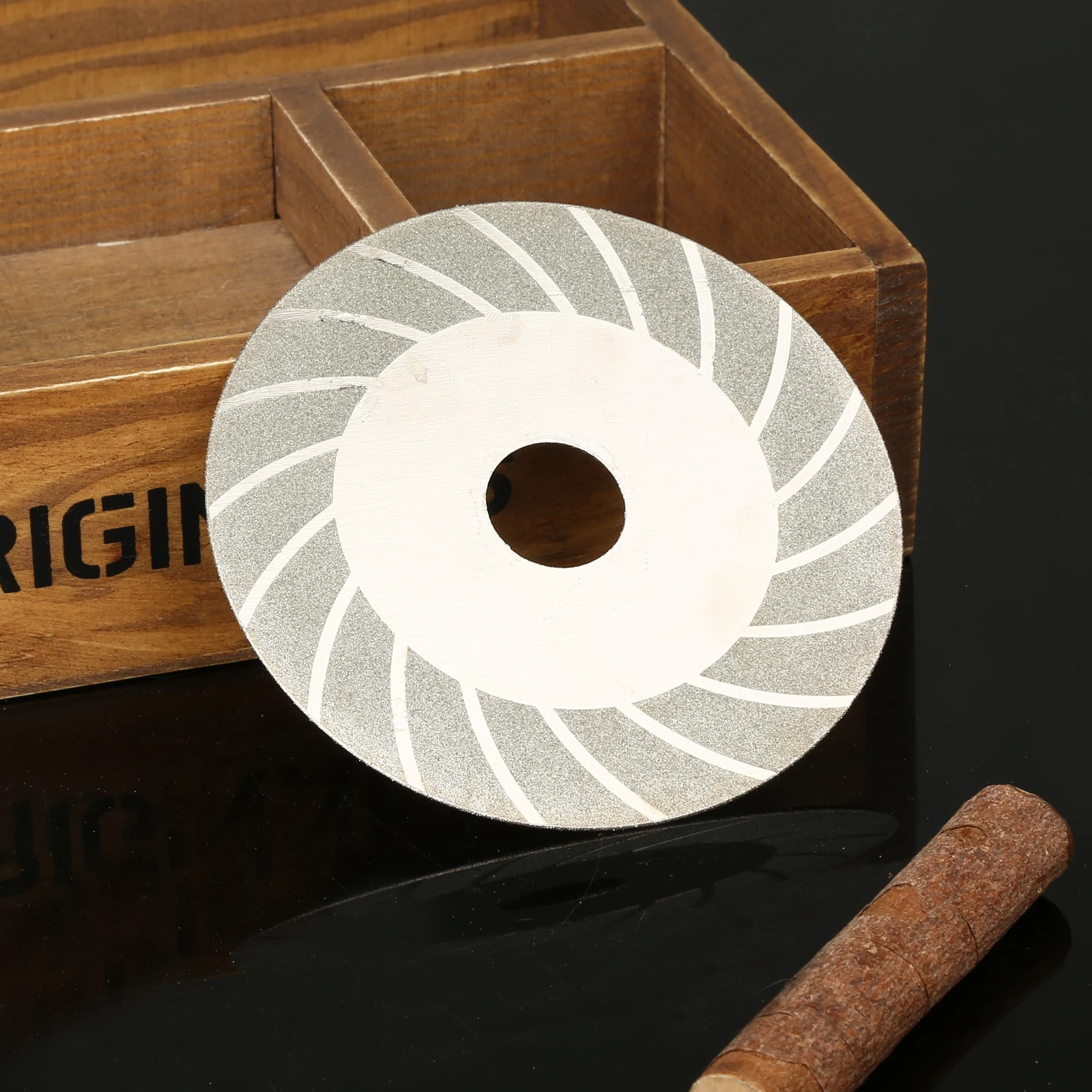 Piringan Gerinda roda pemotong berlian, 2 buah 100mm/4 inci baja karbon piringan gergaji untuk kaca logam alat putar Aksesori Dremel