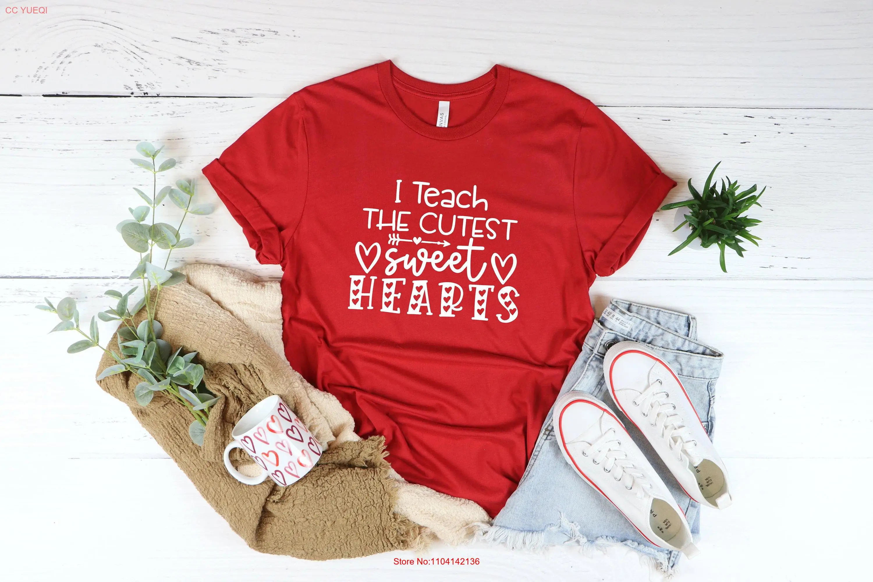 

I Teach The Cutest Sweet Hearts T Shirt Cute School Celebration Costume Party Outfit For Teacher Teacher's