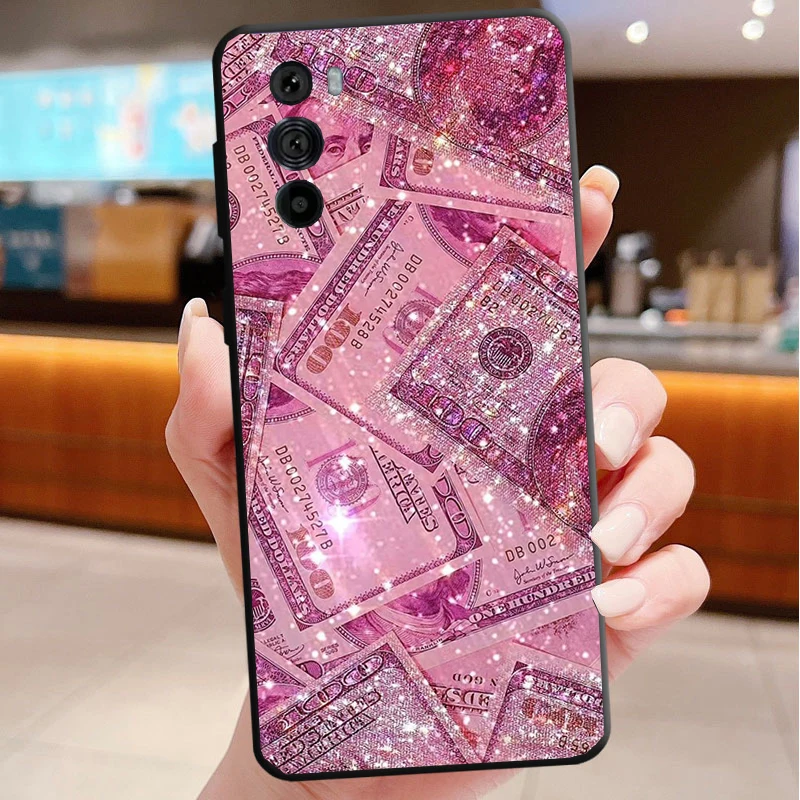 

Phone Case For Motorola Edge 50 40 Pro 60 50 40 30 Ultra Neo Fusion Moto G Play G Stylus G Power G Pink Aesthtic