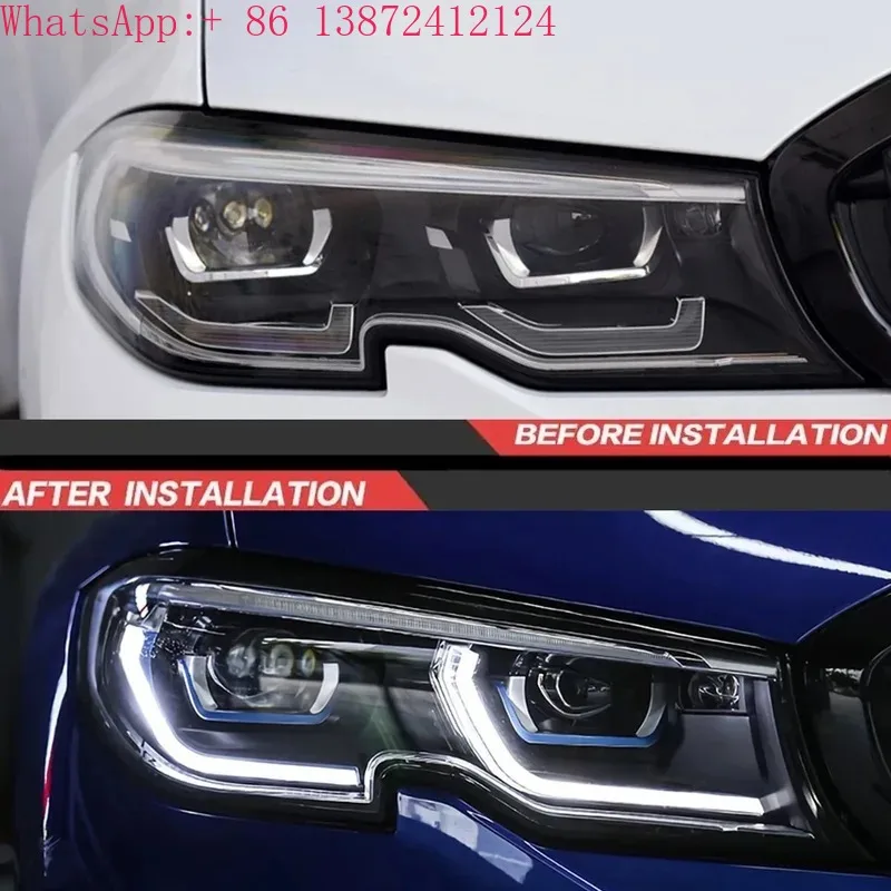 

G20 Upgrade Laser Headlight for BMW 3 Series 320i 325i 330i L335i 2018-2022 G28 G20 G80 Head Lamp DRL LED Headlights Modified
