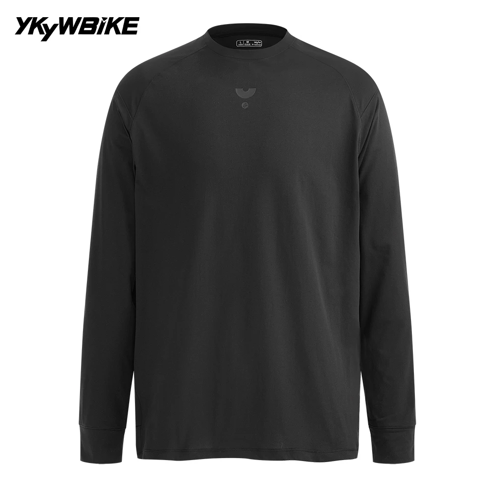 

YKYWBIKE Men's Casual Cycling Jersey Long Sleeve Outdoor Sports Quick Dry Shirt Road Bike DuPont Sorona Bicycle Clothing