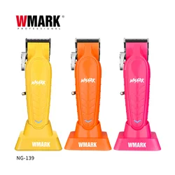 WMARK-cortadora de pelo eléctrica con cabezal de aceite para NG-139, máquina para cortar cabello con base de carga especial, gran oferta