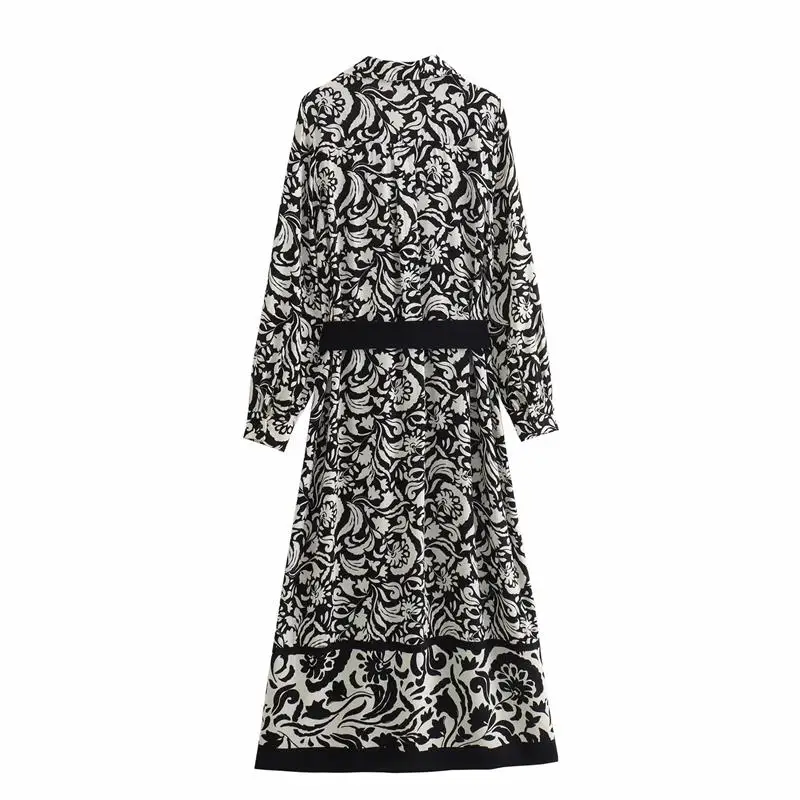 women's-spring-autumn-v-neck-printed-long-dress-milk-silk-fabric-sun-protection-leggings-fashionable-and-comfortable