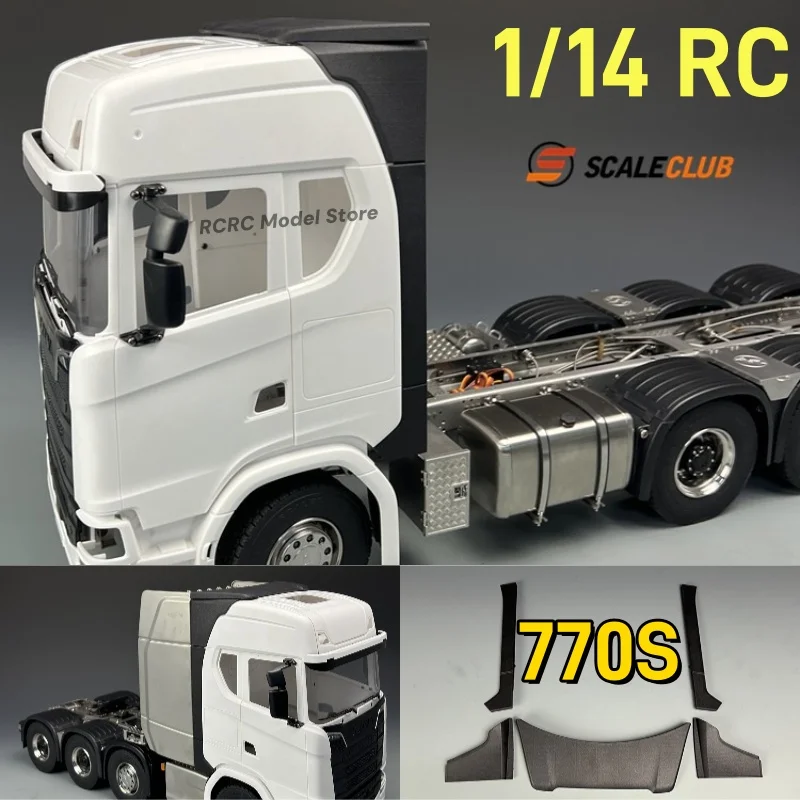 

770S 1/14 RC Truck Spoiler Heavy Trailer Nylon Material Decorative ZRL-770S-1 For Tamiya 1 14 RC Model Truck Accessories Parts