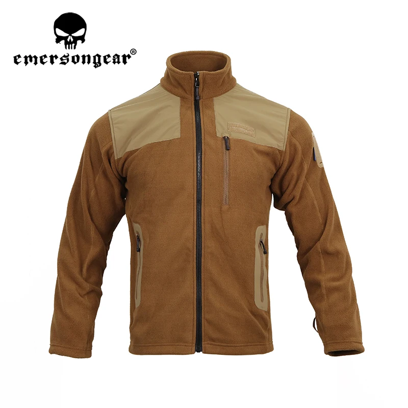 Emersongear modrá dostupny taktická LT uprostřed leve rouno bunda potírat topení mid-layer kabát obleků outdoorové cyklistika tramping kemping