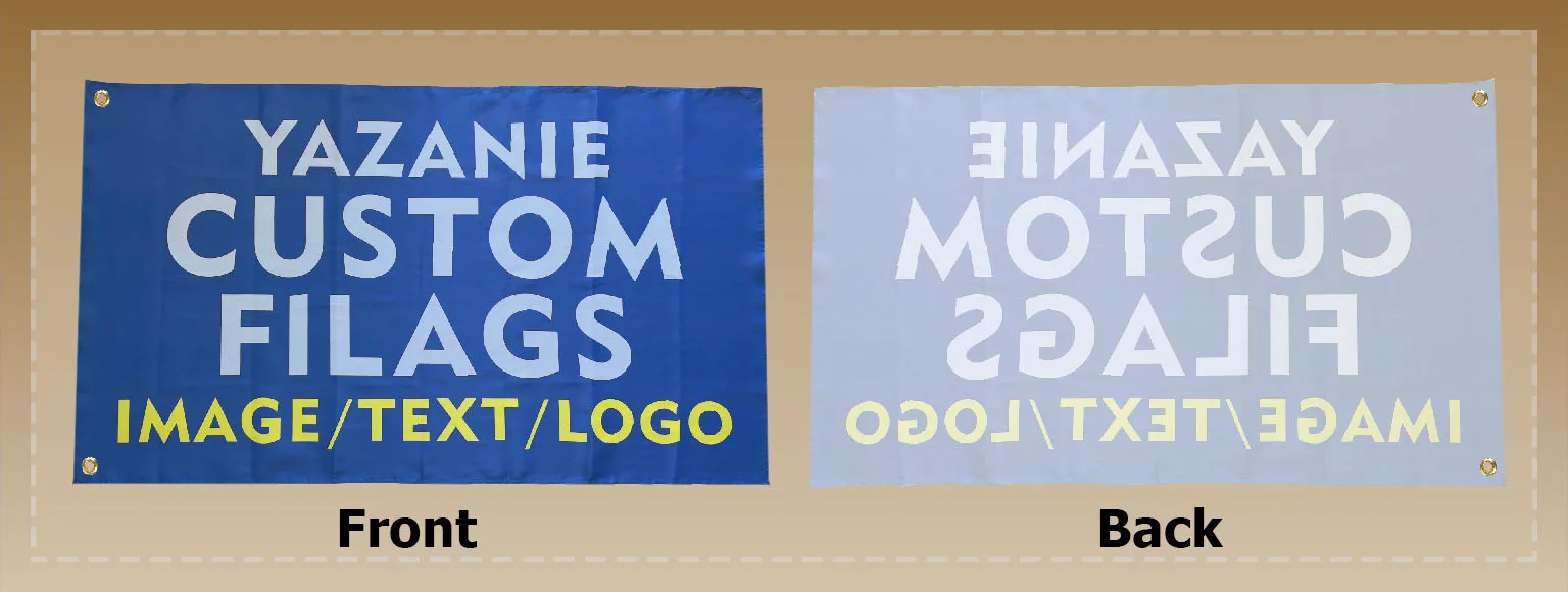 Single Double Sided Polyester Custom Flag 3x5/4x6/5x8FT with Brass Grommet Small Big Personalized Your Own Design Logo Text Flag