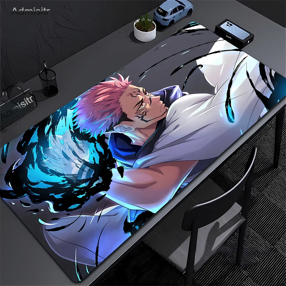 

Large Desktop Anime Desks Mats Jujutsu Kaisen Mouse Pad Laptops Gaming PC Gamer Keyboard Mat Gaming Accessories Mousepad