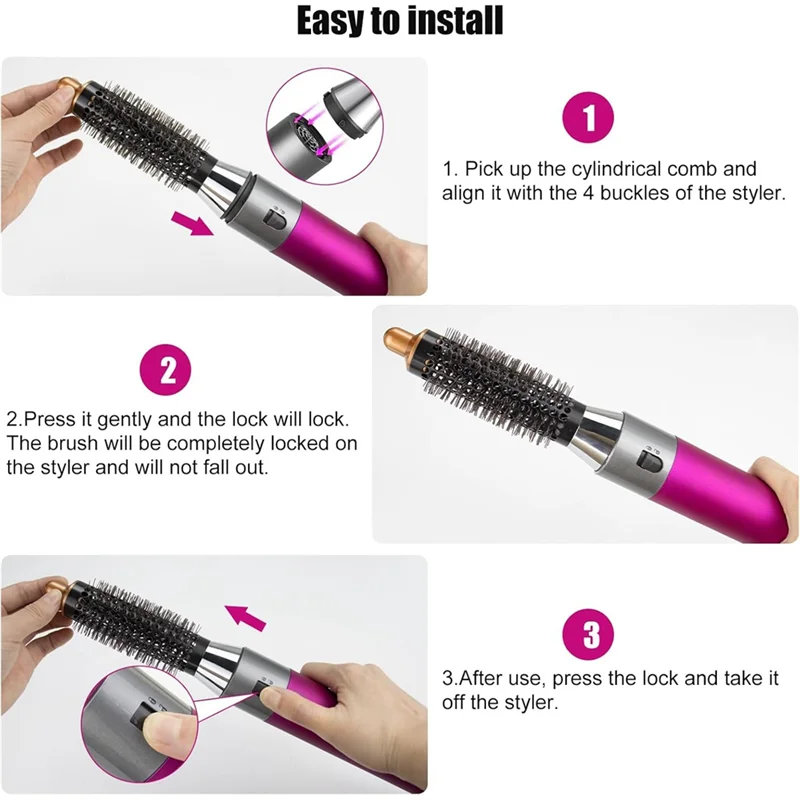 LITE-cepillo voluminizador, adaptador redondo pequeño de 20Mm para Dyson Supersonic HD01 HD02 HD03 HD04 HD08, accesorio para secador de pelo