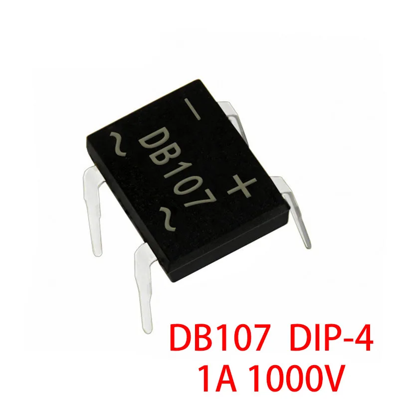 خطوة جسر في المخزون ، مقوم عالي الجودة ، DB107 DIP-4 ، DB107S ، 144 ، DBS ، 1A ، V ، 20