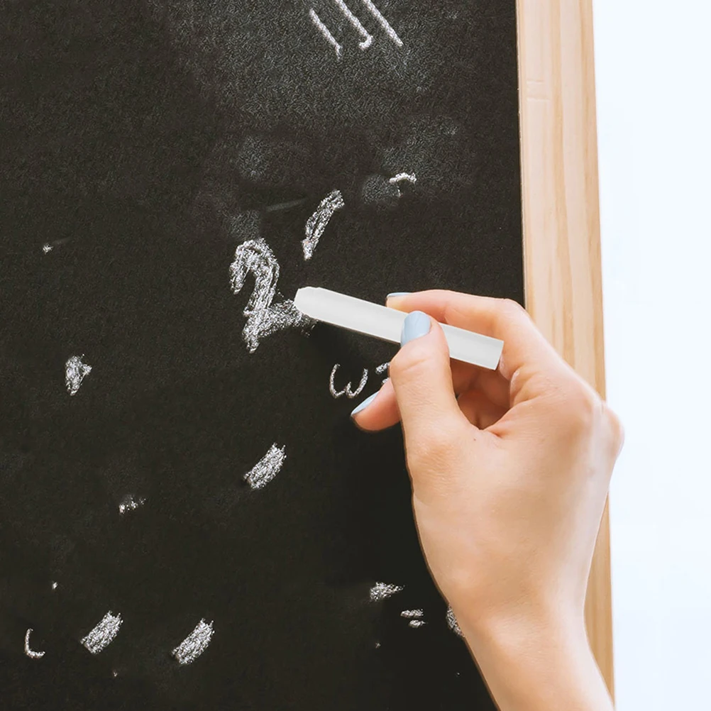 

12pcs White Colored Dust Free Chalk Erasable Water Soluble 3 15x0 37 Inches Blackboard Drawing Student Supplies Teacher Chalk