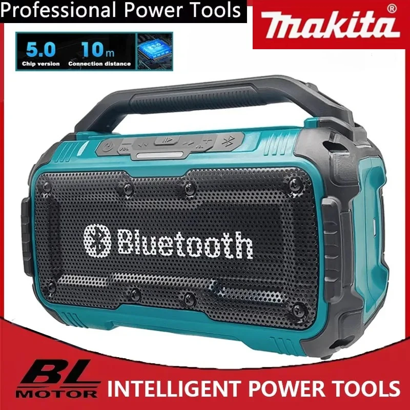 

Makita Cordless Bluetooth Speaker Portable Surround Speakers Dual Channel Subwoofer Loudspeaker Fit 18V Battery