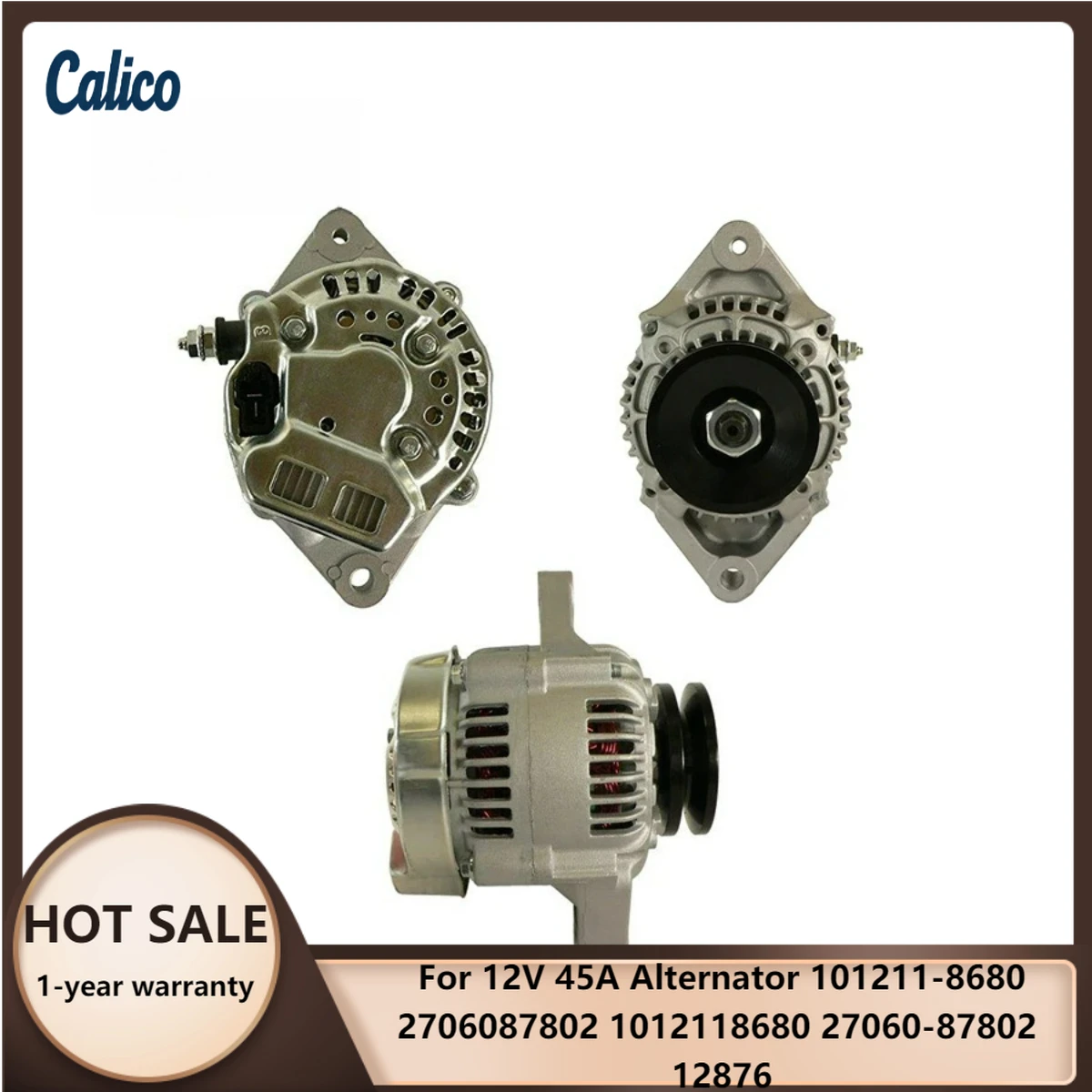 

Factory Direct Sales Are Suitable for 12V 45A Alternator 101211-8680 2706087802 1012118680 27060-87802 12876