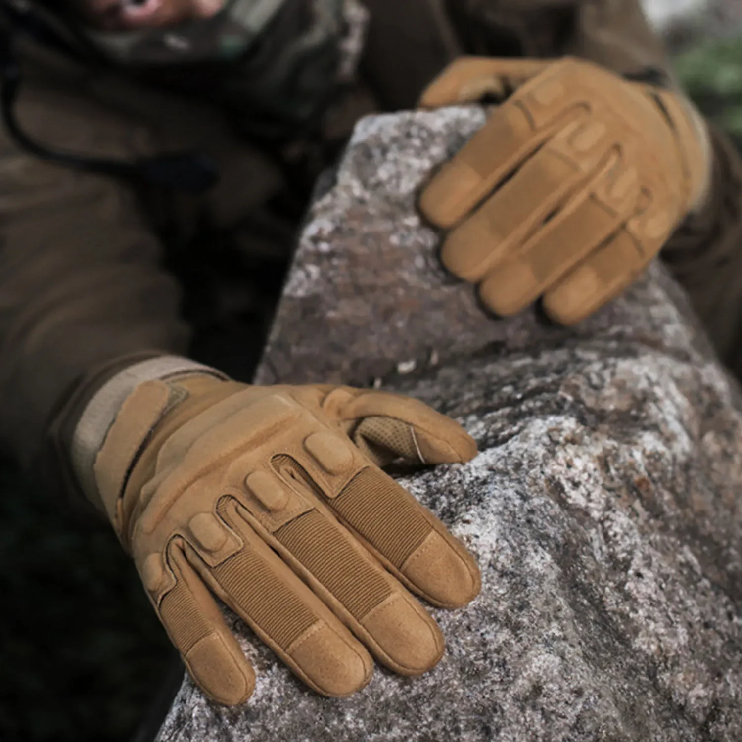 1 Pair of Sports gloves,Military , Sports, Cycling, Outdoor Fitness, All Finger Gloves, Nylon Gloves