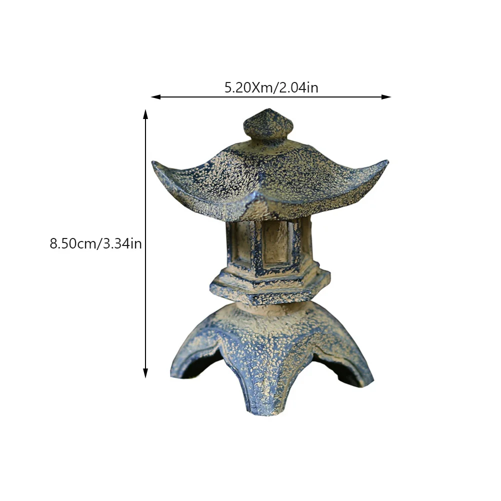 خمر معبد تمثال الراتنج الزينة حديقة صغيرة الديكورات الصينية معابد ديكور المشهد الصغير زن حديقة ديكور المنزل