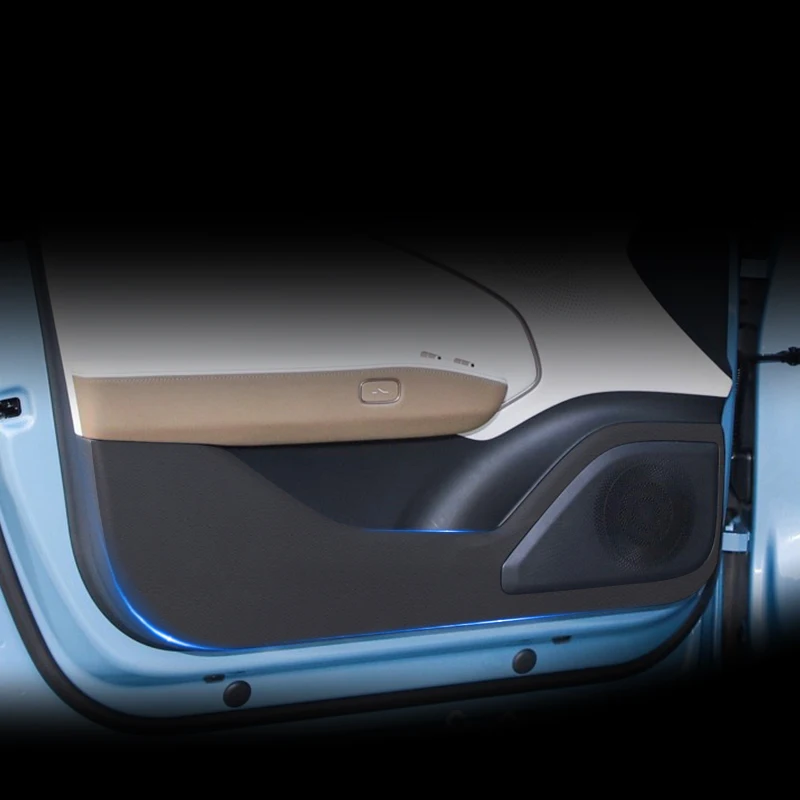 

For Zeekr 007 GT 2025 2026 2027 PU Leather Car Door Anti Kick Pad Protection Stickers Cover Protector Trim Film Auto Accessories