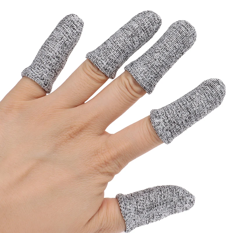 2Pcs Anti-Cut Finger Cover Finger Protector Sleeve Cover Finger Peel Fingertip Gloves Picking Finger Cover Kitchen Tools