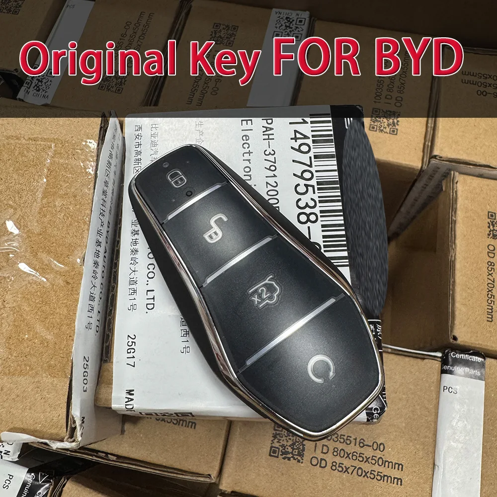 

Original For BYD Qin PLUS DM-i Qin PLUS EV Yuan PLUS SONG Dolphin 433.92/433.62MHz ID46 Chip Smart Remote Car Key K2TF4-41A-F4AT